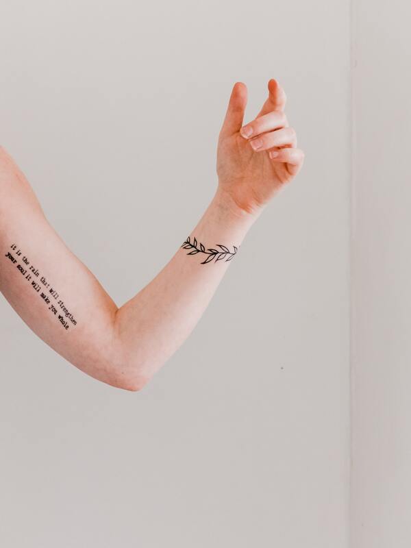 Photo of an arm of someone who has come for online complex trauma counseling in Lawrence, Kansas. Maggie Jones Boyle is a therapist and offers childhood trauma treatment in Kansas and Florida. 